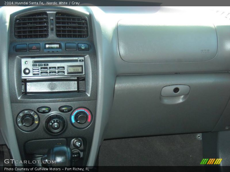 Nordic White / Gray 2004 Hyundai Santa Fe