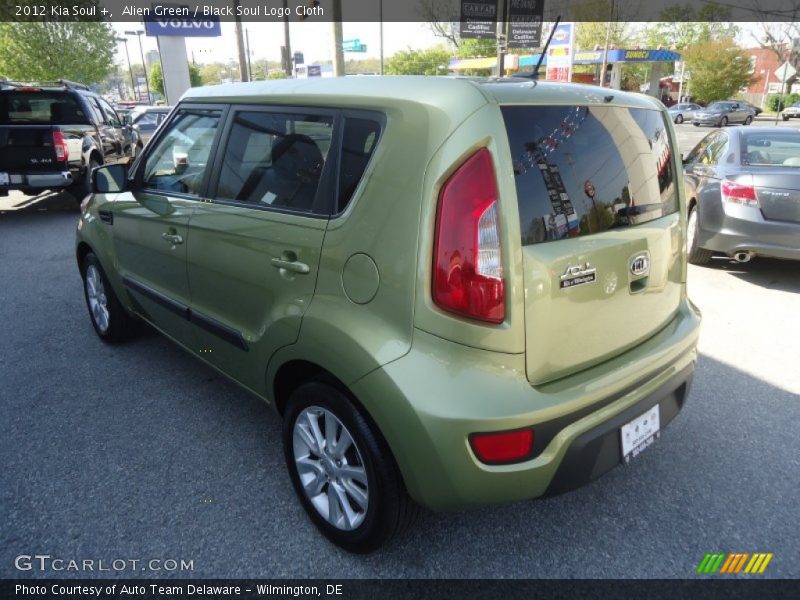 Alien Green / Black Soul Logo Cloth 2012 Kia Soul +