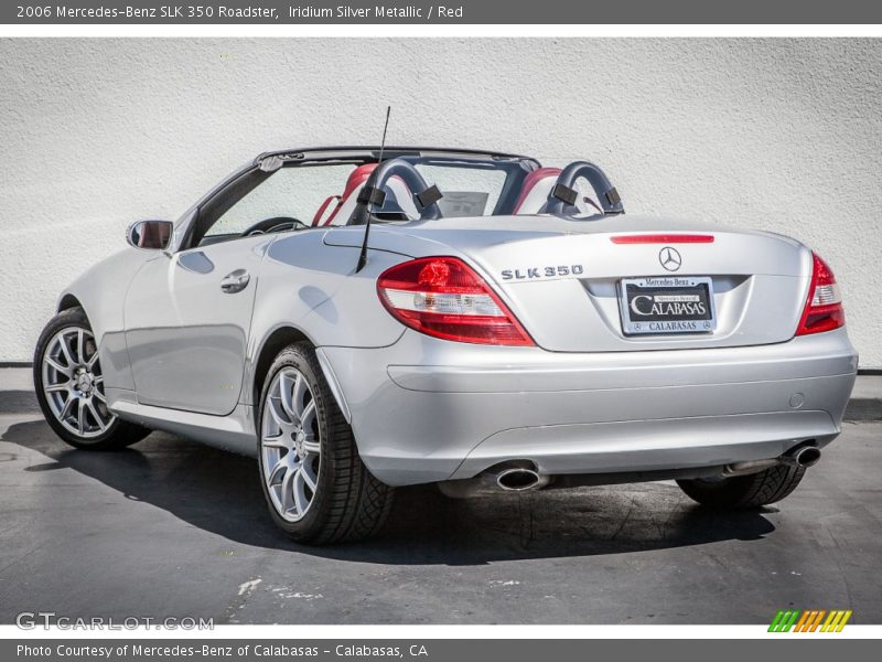 Iridium Silver Metallic / Red 2006 Mercedes-Benz SLK 350 Roadster