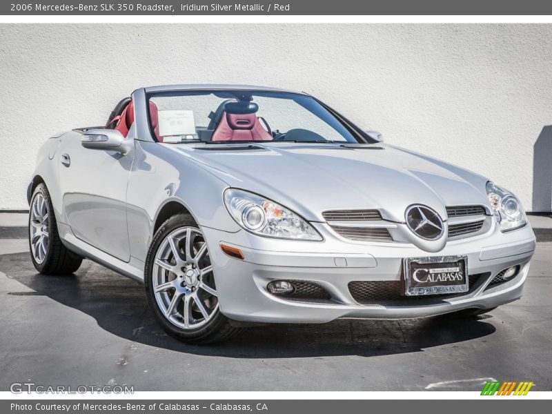 Iridium Silver Metallic / Red 2006 Mercedes-Benz SLK 350 Roadster