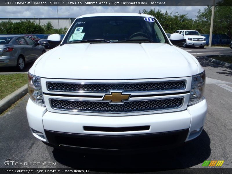 Summit White / Light Cashmere/Dark Cashmere 2013 Chevrolet Silverado 1500 LTZ Crew Cab