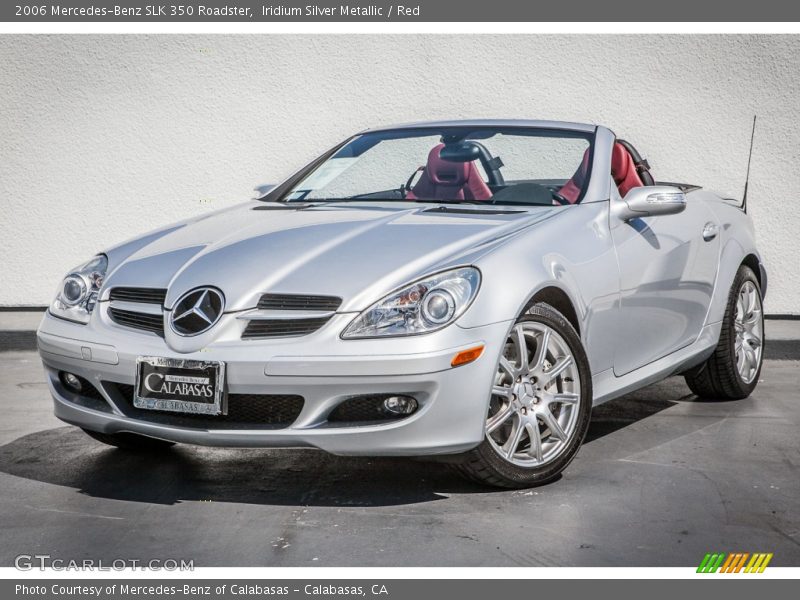 Iridium Silver Metallic / Red 2006 Mercedes-Benz SLK 350 Roadster