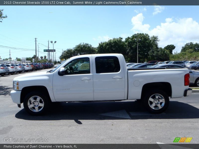 Summit White / Light Cashmere/Dark Cashmere 2013 Chevrolet Silverado 1500 LTZ Crew Cab