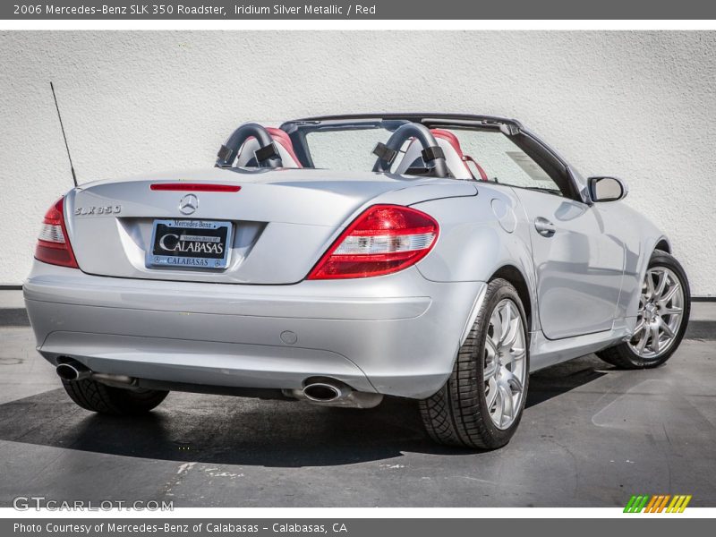 Iridium Silver Metallic / Red 2006 Mercedes-Benz SLK 350 Roadster