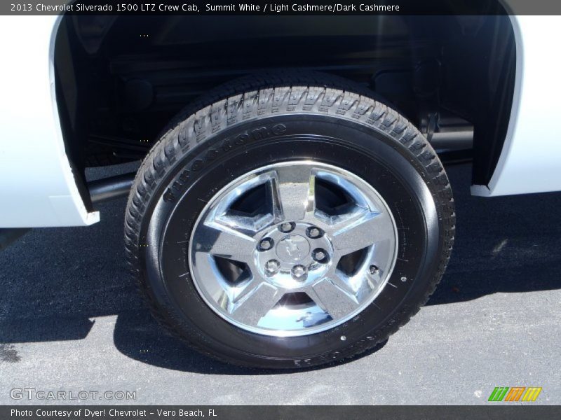 Summit White / Light Cashmere/Dark Cashmere 2013 Chevrolet Silverado 1500 LTZ Crew Cab