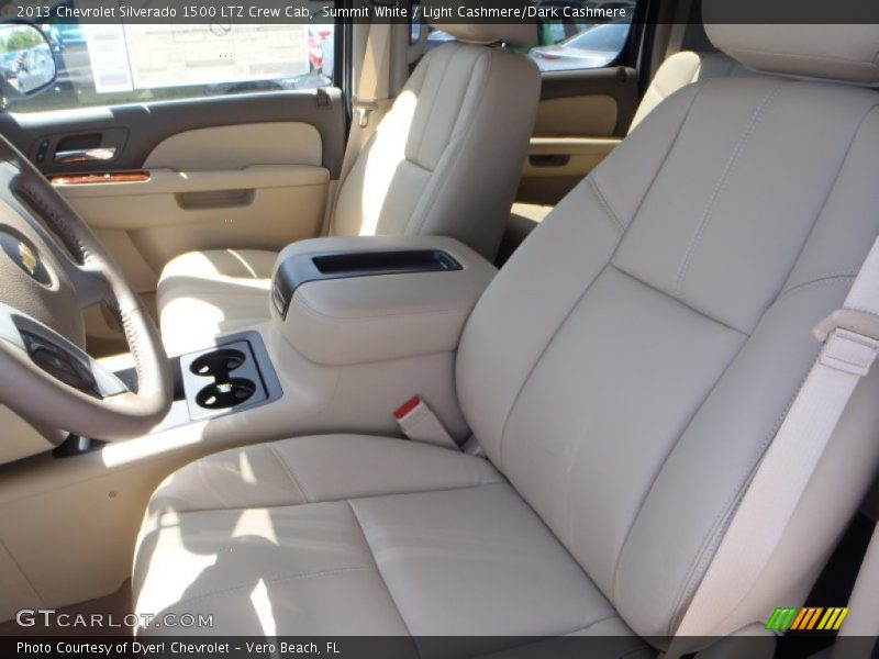 Summit White / Light Cashmere/Dark Cashmere 2013 Chevrolet Silverado 1500 LTZ Crew Cab