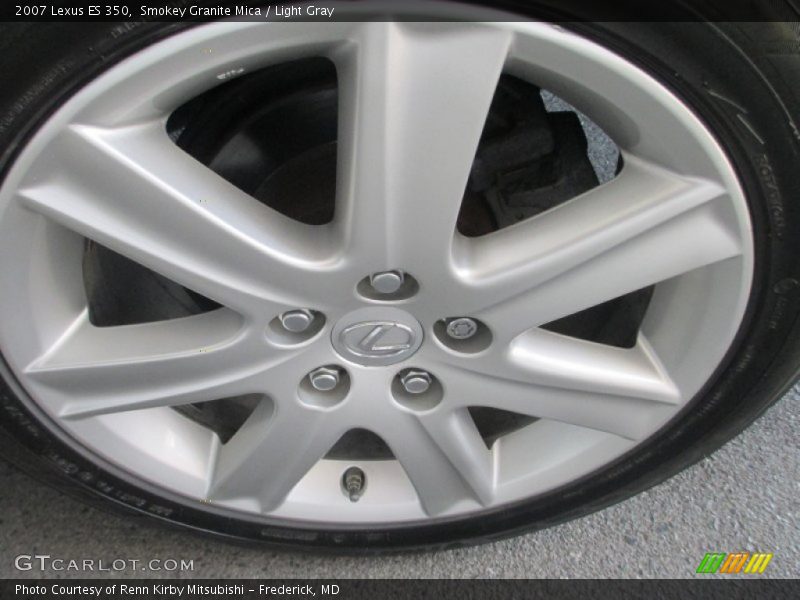 Smokey Granite Mica / Light Gray 2007 Lexus ES 350