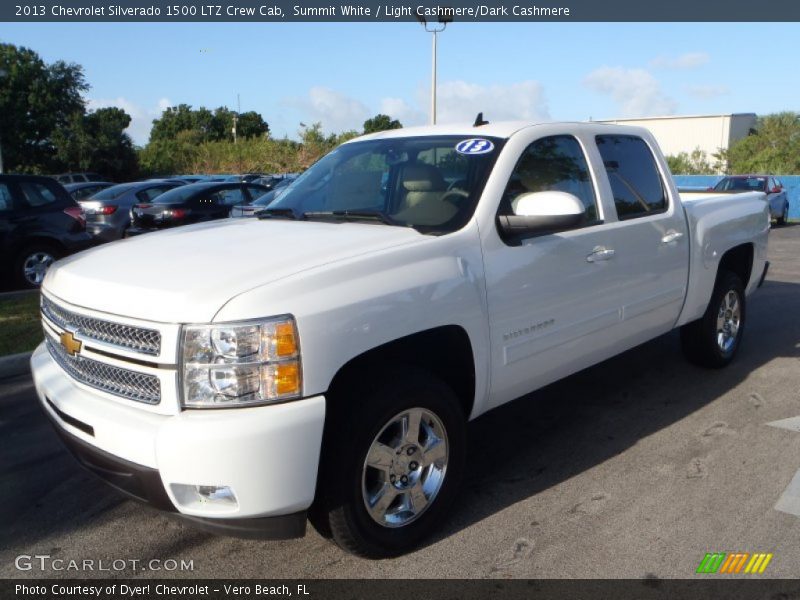 Summit White / Light Cashmere/Dark Cashmere 2013 Chevrolet Silverado 1500 LTZ Crew Cab