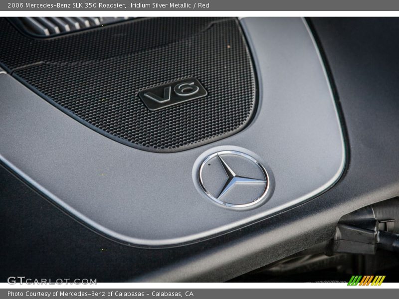 Iridium Silver Metallic / Red 2006 Mercedes-Benz SLK 350 Roadster