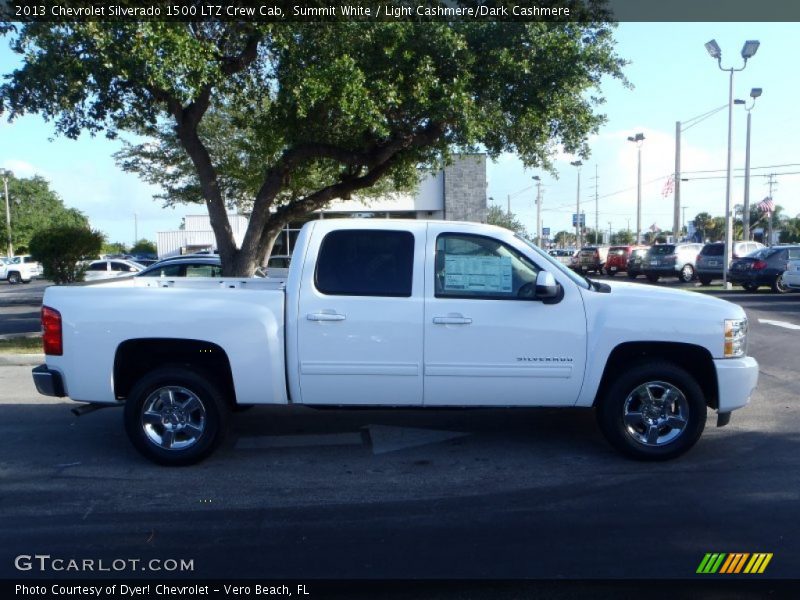 Summit White / Light Cashmere/Dark Cashmere 2013 Chevrolet Silverado 1500 LTZ Crew Cab