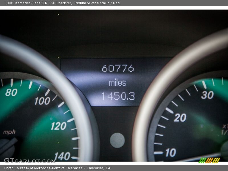 Iridium Silver Metallic / Red 2006 Mercedes-Benz SLK 350 Roadster
