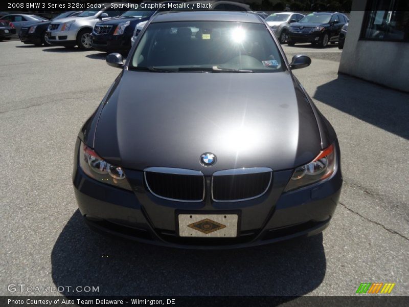 Sparkling Graphite Metallic / Black 2008 BMW 3 Series 328xi Sedan