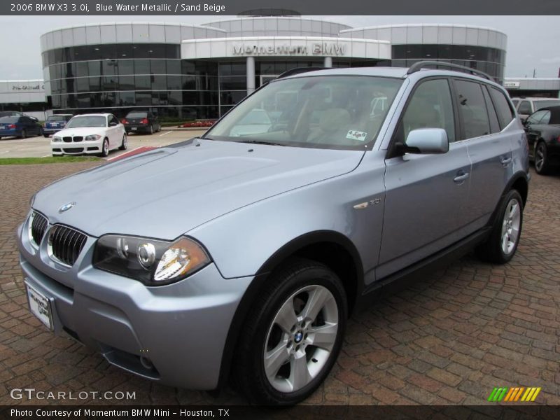 Blue Water Metallic / Sand Beige 2006 BMW X3 3.0i