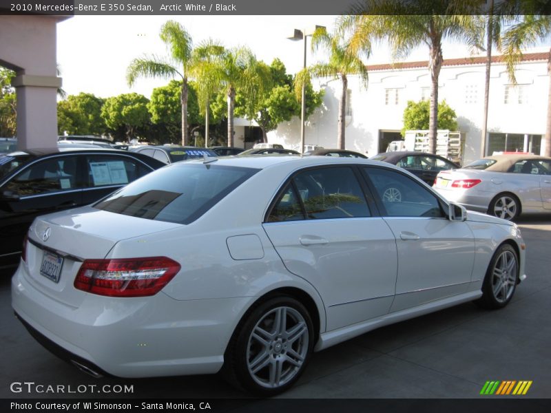 Arctic White / Black 2010 Mercedes-Benz E 350 Sedan