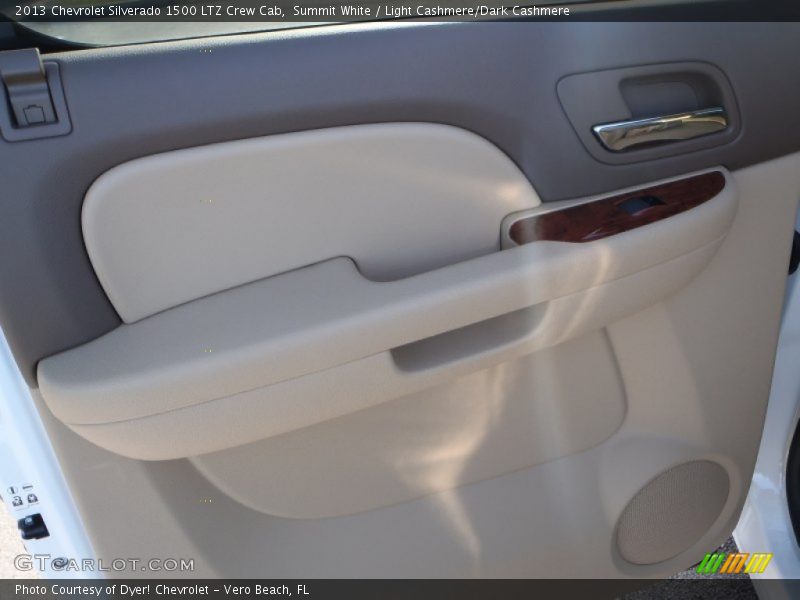 Summit White / Light Cashmere/Dark Cashmere 2013 Chevrolet Silverado 1500 LTZ Crew Cab