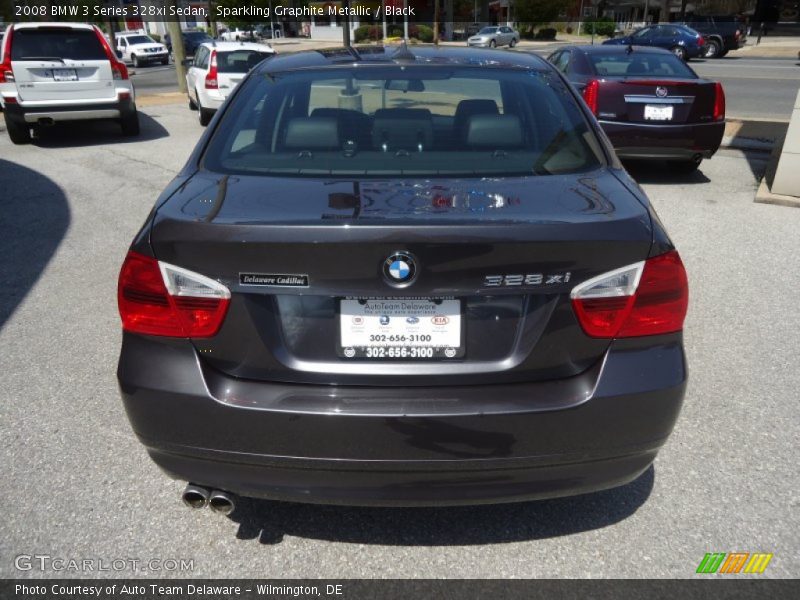 Sparkling Graphite Metallic / Black 2008 BMW 3 Series 328xi Sedan