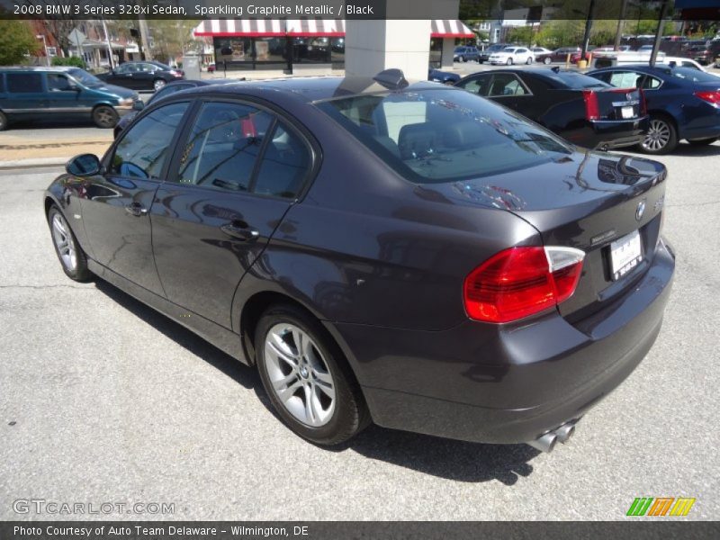 Sparkling Graphite Metallic / Black 2008 BMW 3 Series 328xi Sedan