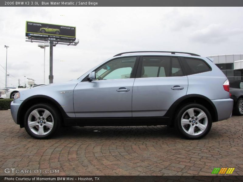 Blue Water Metallic / Sand Beige 2006 BMW X3 3.0i