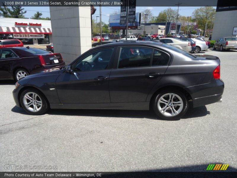 Sparkling Graphite Metallic / Black 2008 BMW 3 Series 328xi Sedan