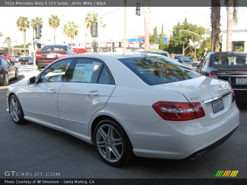 Arctic White / Black 2010 Mercedes-Benz E 350 Sedan
