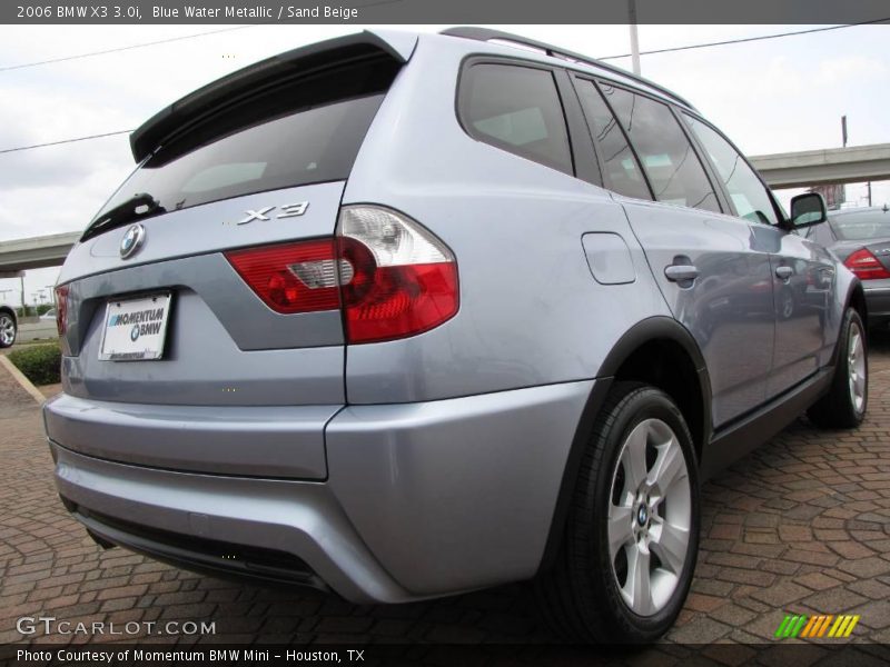 Blue Water Metallic / Sand Beige 2006 BMW X3 3.0i