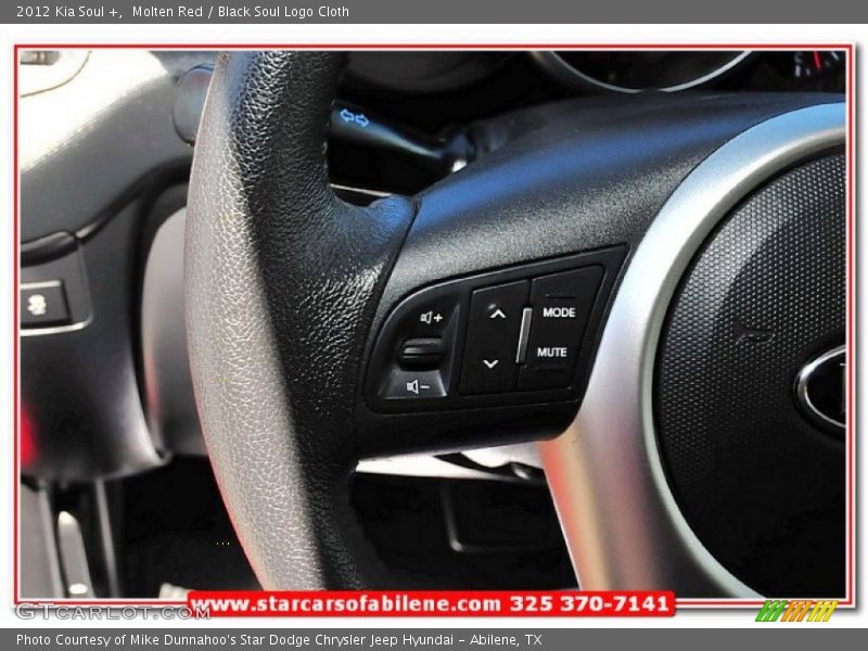 Molten Red / Black Soul Logo Cloth 2012 Kia Soul +