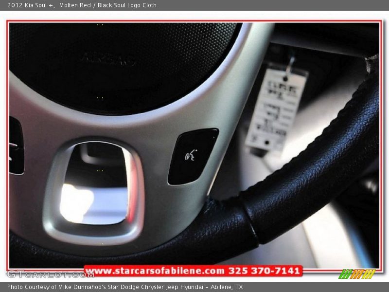 Molten Red / Black Soul Logo Cloth 2012 Kia Soul +