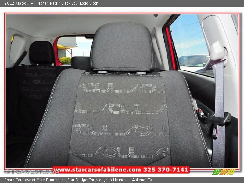Molten Red / Black Soul Logo Cloth 2012 Kia Soul +