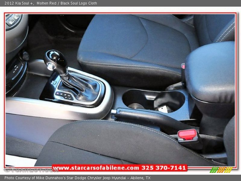 Molten Red / Black Soul Logo Cloth 2012 Kia Soul +