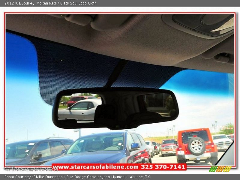 Molten Red / Black Soul Logo Cloth 2012 Kia Soul +