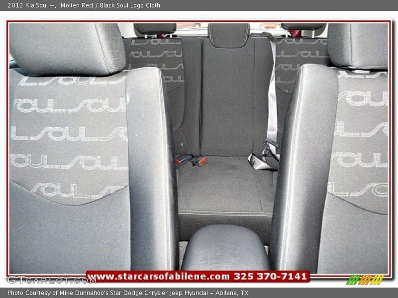 Molten Red / Black Soul Logo Cloth 2012 Kia Soul +