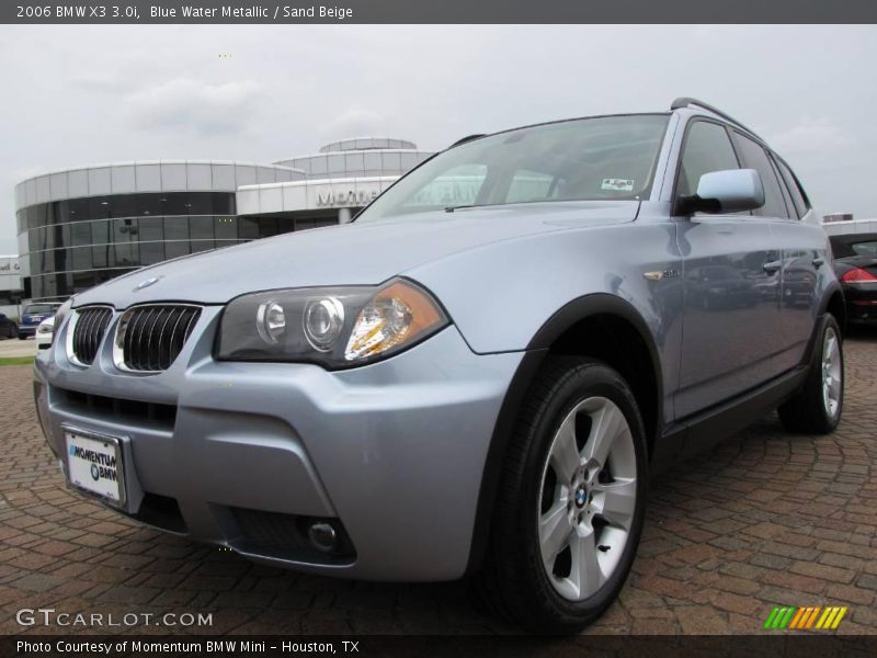 Blue Water Metallic / Sand Beige 2006 BMW X3 3.0i