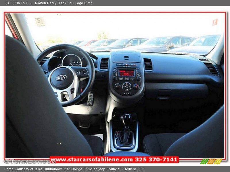 Molten Red / Black Soul Logo Cloth 2012 Kia Soul +