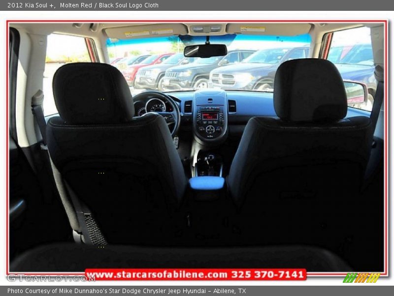 Molten Red / Black Soul Logo Cloth 2012 Kia Soul +
