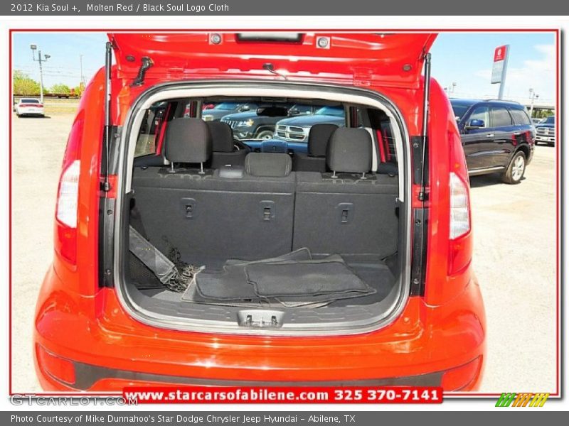 Molten Red / Black Soul Logo Cloth 2012 Kia Soul +