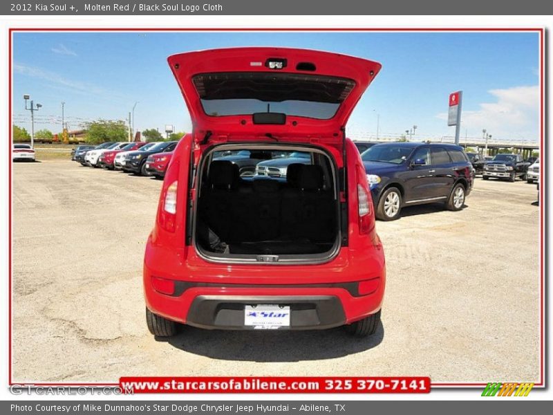 Molten Red / Black Soul Logo Cloth 2012 Kia Soul +