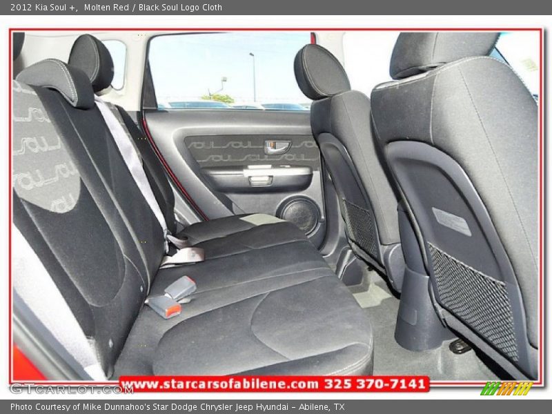 Molten Red / Black Soul Logo Cloth 2012 Kia Soul +