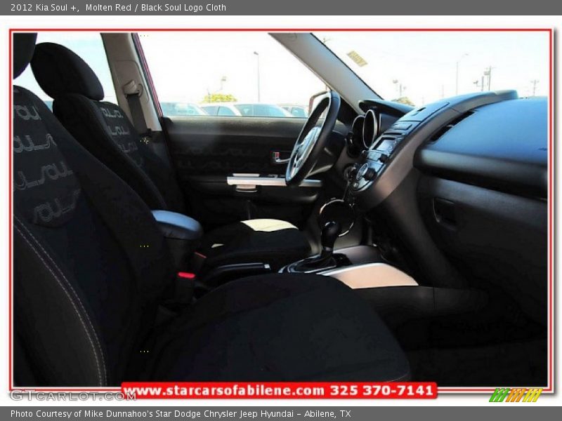 Molten Red / Black Soul Logo Cloth 2012 Kia Soul +