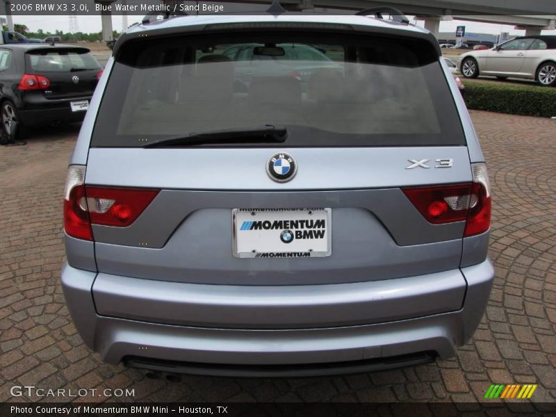Blue Water Metallic / Sand Beige 2006 BMW X3 3.0i