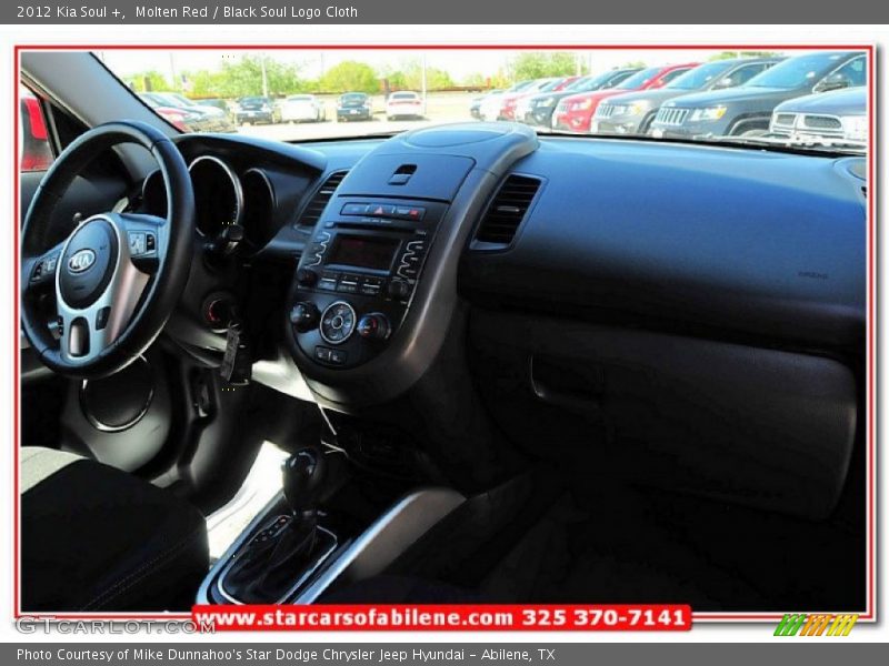 Molten Red / Black Soul Logo Cloth 2012 Kia Soul +