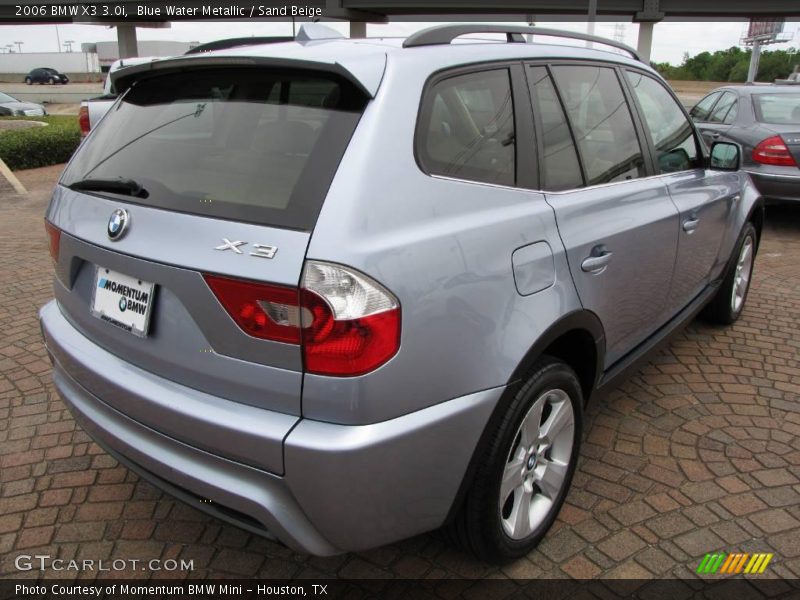 Blue Water Metallic / Sand Beige 2006 BMW X3 3.0i
