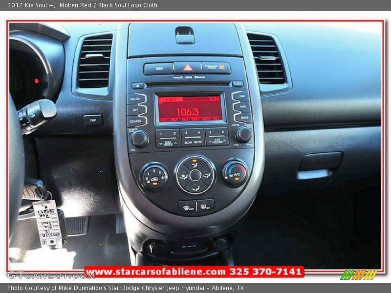 Molten Red / Black Soul Logo Cloth 2012 Kia Soul +
