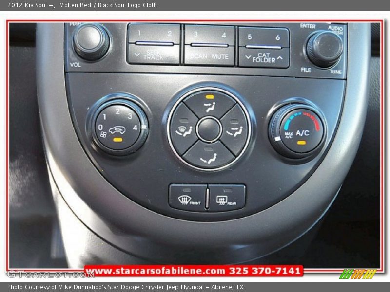 Molten Red / Black Soul Logo Cloth 2012 Kia Soul +