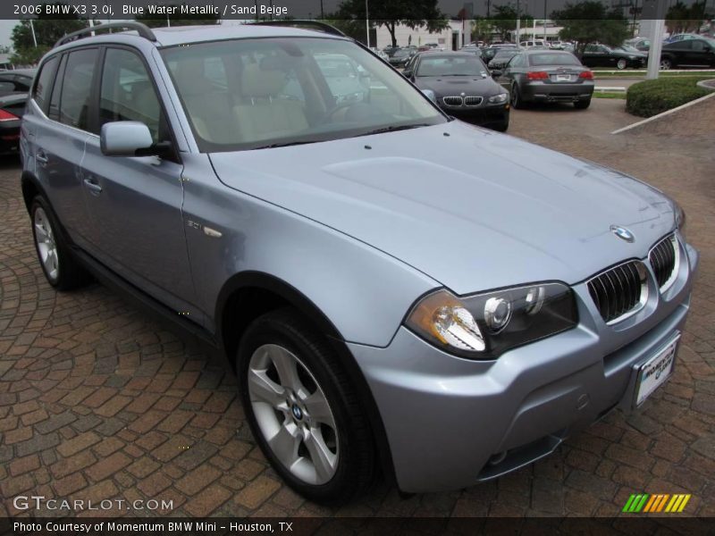 Blue Water Metallic / Sand Beige 2006 BMW X3 3.0i