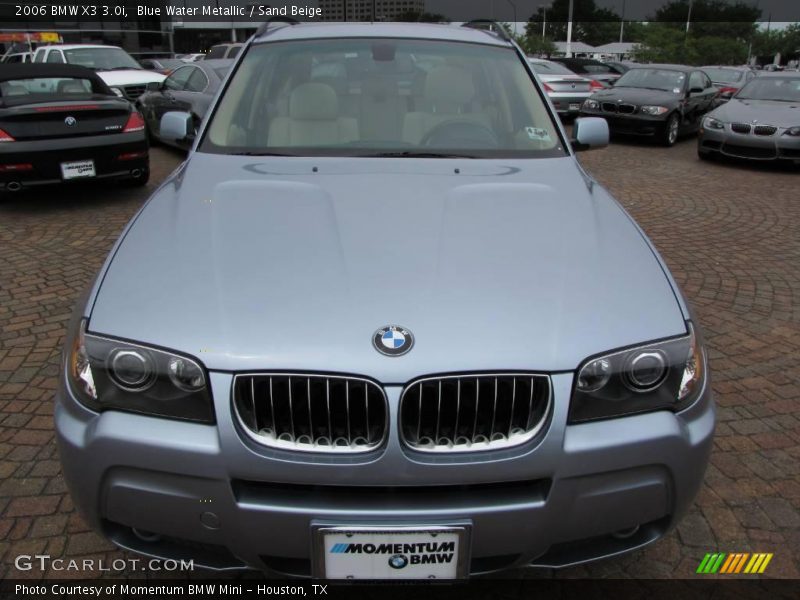 Blue Water Metallic / Sand Beige 2006 BMW X3 3.0i