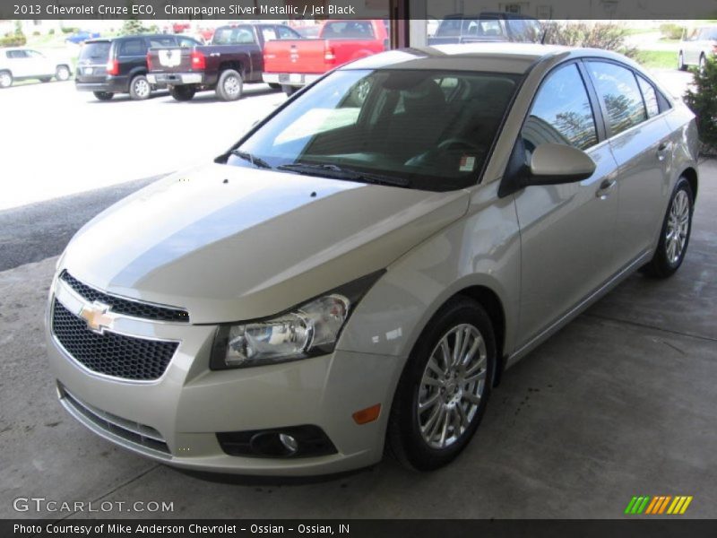 Champagne Silver Metallic / Jet Black 2013 Chevrolet Cruze ECO