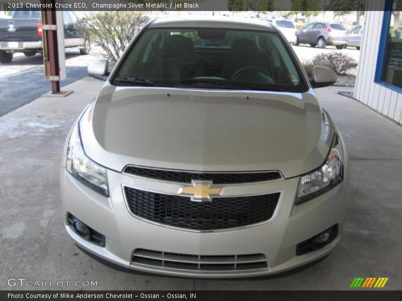 Champagne Silver Metallic / Jet Black 2013 Chevrolet Cruze ECO