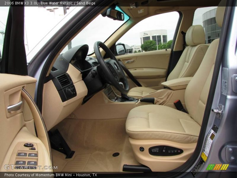 Blue Water Metallic / Sand Beige 2006 BMW X3 3.0i