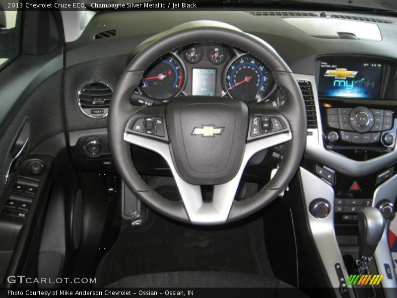 Champagne Silver Metallic / Jet Black 2013 Chevrolet Cruze ECO