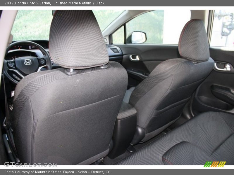 Polished Metal Metallic / Black 2012 Honda Civic Si Sedan